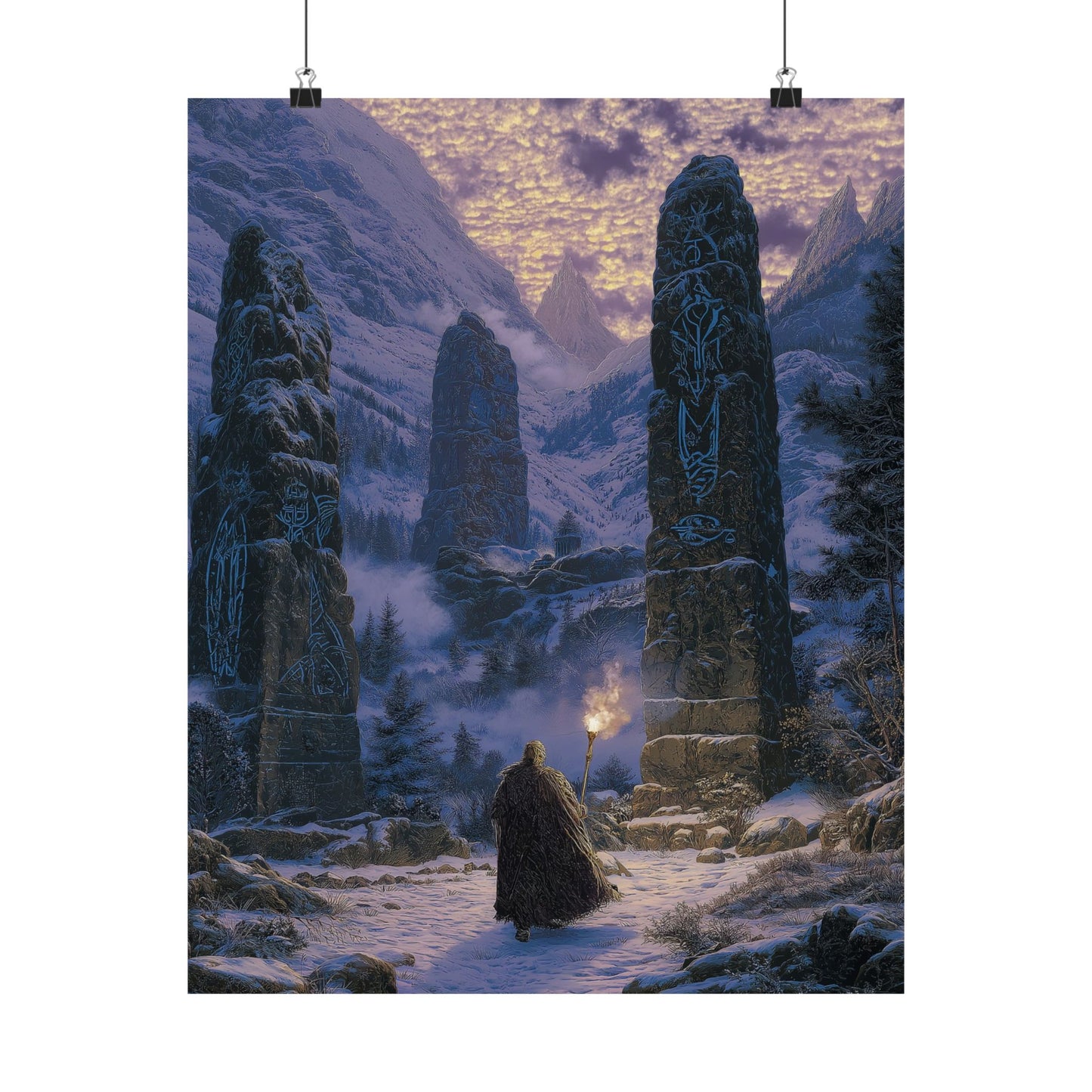 The Path of Runes - Premium Art Print