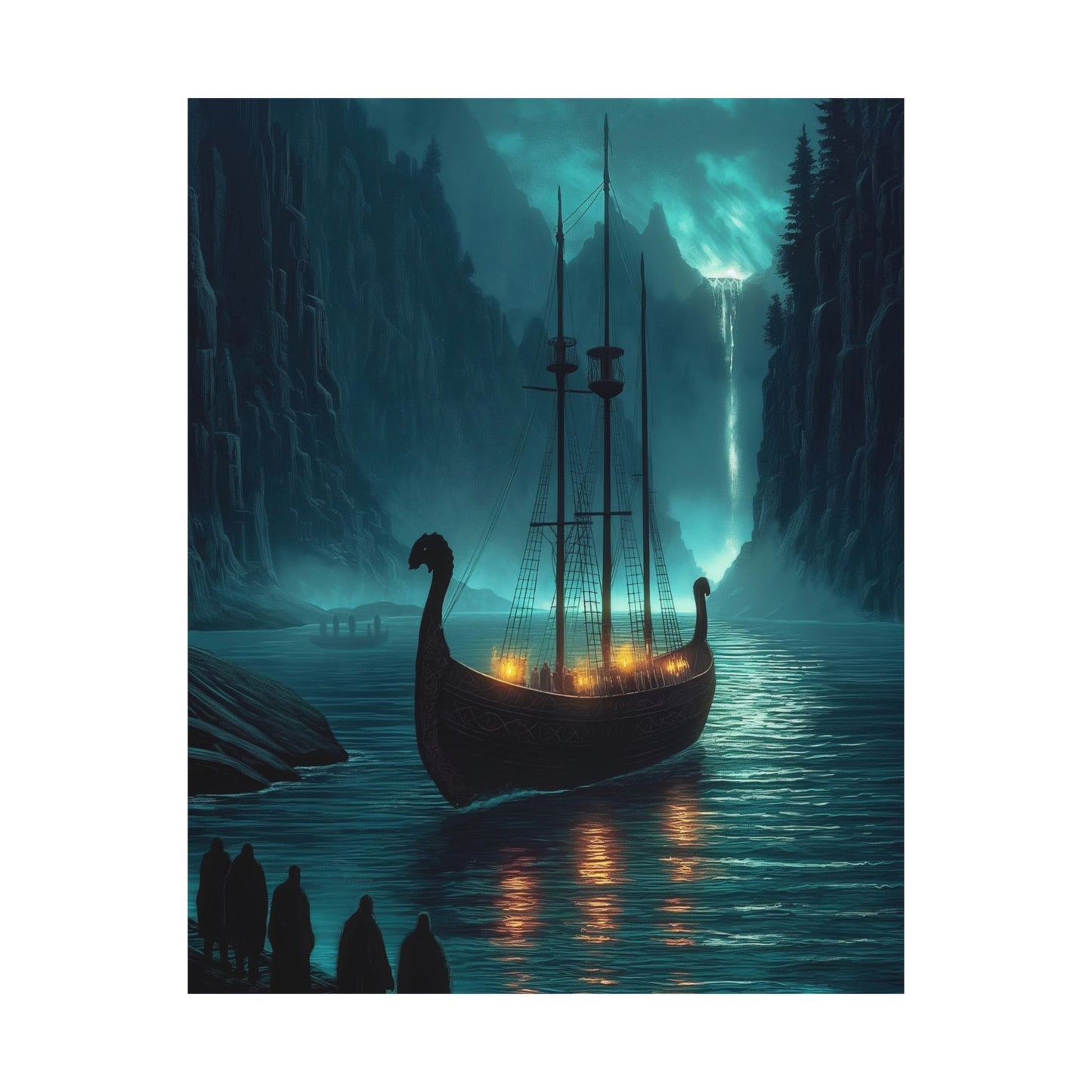 Moonlit Watch - Premium Art Print